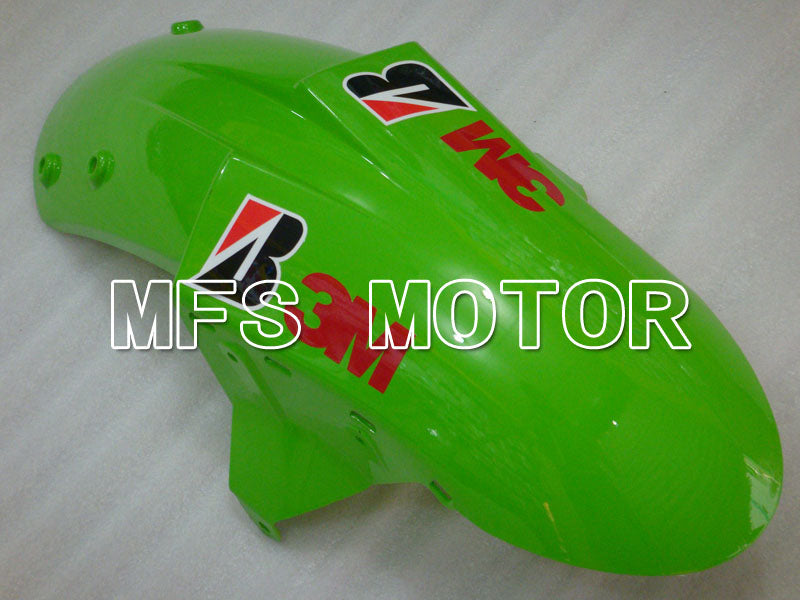 Kawasaki NINJA ZX6R 2005-2006 Injection ABS Fairing - Monster - Black Green - MFS3780