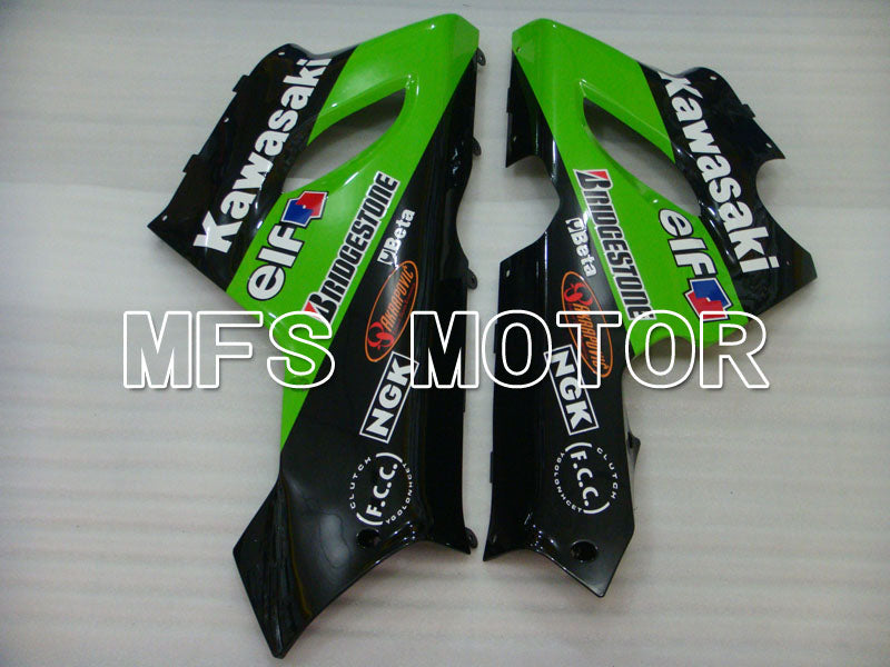 Kawasaki NINJA ZX6R 2005-2006 Injection ABS Fairing - Monster - Black Green - MFS3780
