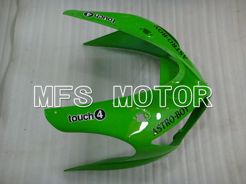 Kawasaki NINJA ZX6R 2005-2006 Injection ABS Fairing - Others - Black Green - MFS3783