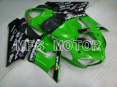 Kawasaki NINJA ZX6R 2005-2006 Injection ABS Fairing - Others - Black Green - MFS3783