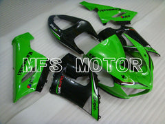 Kawasaki NINJA ZX6R 2005-2006 Injection ABS Fairing - Factory Style - Black Green - MFS3785