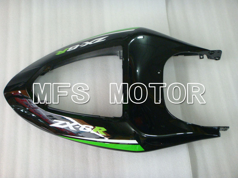 Kawasaki NINJA ZX6R 2005-2006 Injection ABS Fairing - Factory Style - Black Green - MFS3785