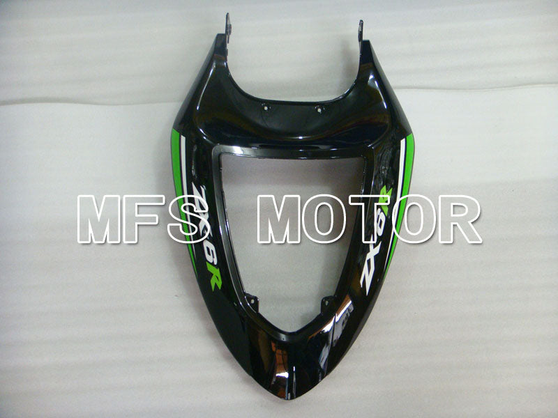 Kawasaki NINJA ZX6R 2005-2006 Injection ABS Fairing - Factory Style - Black Green - MFS3785