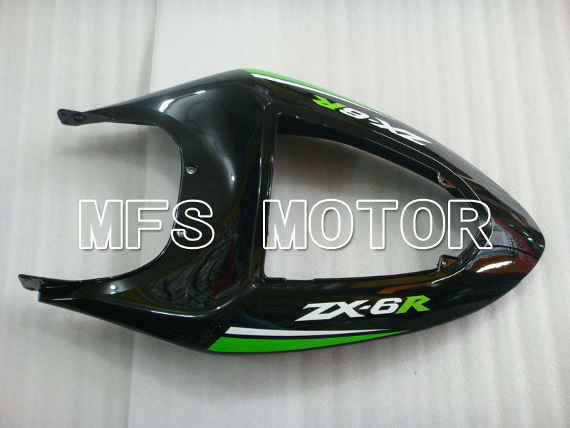 Kawasaki NINJA ZX6R 2005-2006 Injection ABS Fairing - Factory Style - Black Green - MFS3785
