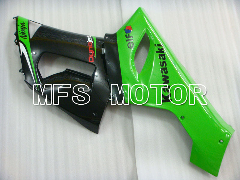 Kawasaki NINJA ZX6R 2005-2006 Injection ABS Fairing - Factory Style - Black Green - MFS3785