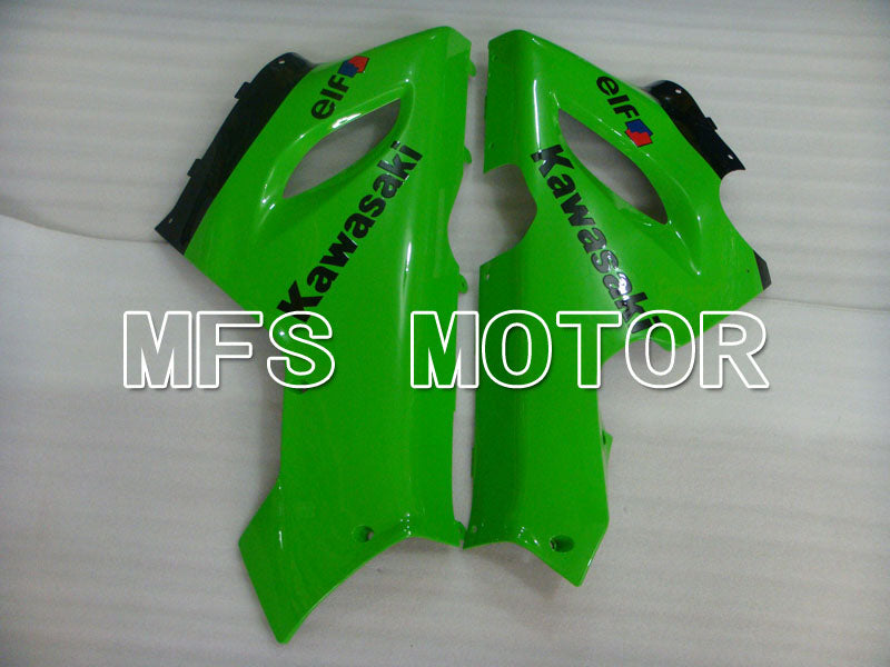 Kawasaki NINJA ZX6R 2005-2006 Injection ABS Fairing - Factory Style - Black Green - MFS3785
