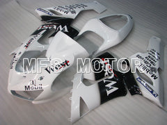 Kawasaki NINJA ZX6R 2005-2006 Injection ABS Fairing - West - Black White - MFS3787