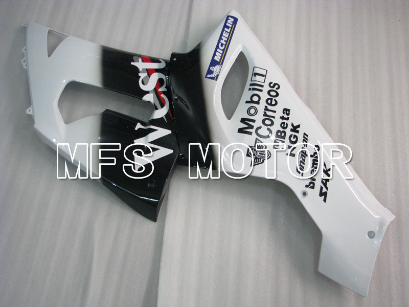 Kawasaki NINJA ZX6R 2005-2006 Injection ABS Fairing - West - Black White - MFS3787