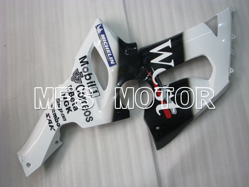 Kawasaki NINJA ZX6R 2005-2006 Injection ABS Fairing - West - Black White - MFS3787