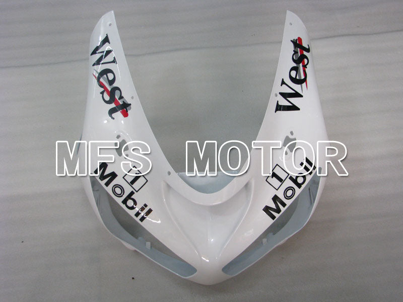 Kawasaki NINJA ZX6R 2005-2006 Injection ABS Fairing - West - Black White - MFS3787