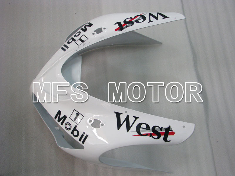 Kawasaki NINJA ZX6R 2005-2006 Injection ABS Fairing - West - Black White - MFS3787