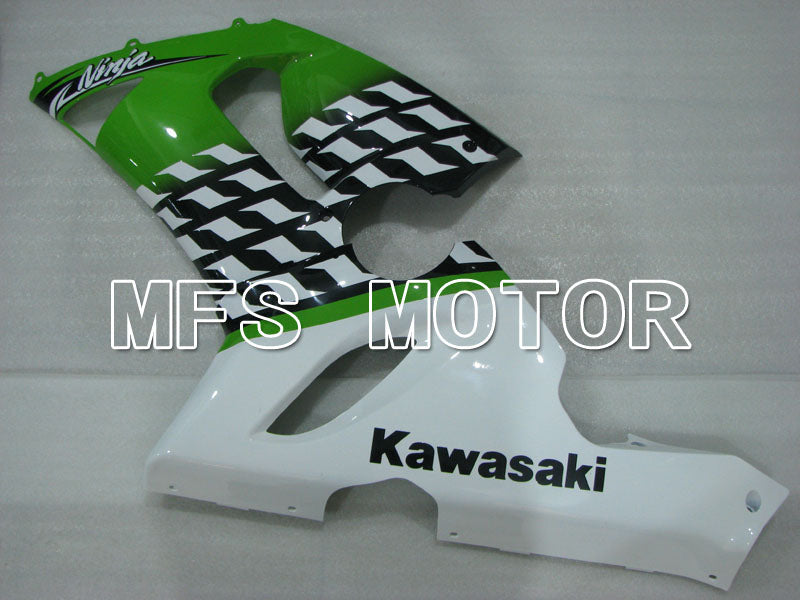 Kawasaki NINJA ZX6R 2005-2006 Injection ABS Fairing - Factory Style - Green White - MFS3791