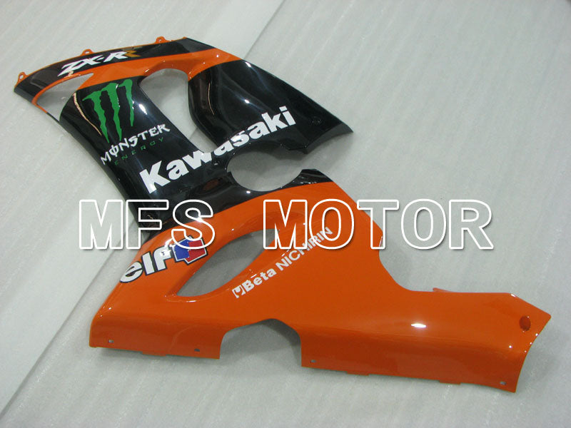 Kawasaki NINJA ZX6R 2005-2006 Injection ABS Fairing - Monster - Black Orange - MFS3792