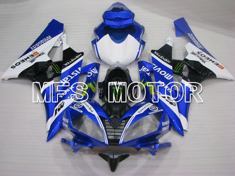 Yamaha YZF-R6 2006-2007 Injection ABS verkleidung - Monster - Blau Weiß - MFS3795
