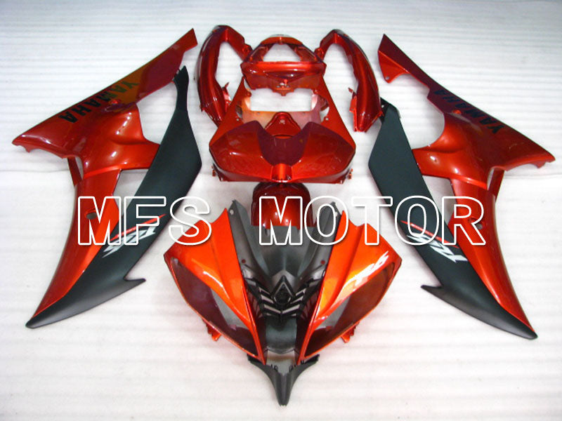 Yamaha YZF-R6 2008-2016 Injection ABS Verkleidung - Factory Style - Orange Schwarz Matt - MFS3797