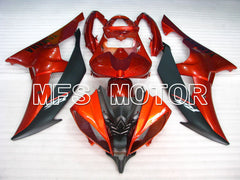 Yamaha YZF-R6 2008-2016 Injection ABS Verkleidung - Factory Style - Orange Schwarz Matt - MFS3797