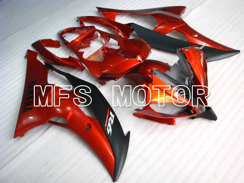 Yamaha YZF-R6 2008-2016 Injection ABS Verkleidung - Factory Style - Orange Schwarz Matt - MFS3797