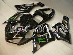Kawasaki NINJA ZX6R 2005-2006 Injection ABS Fairing - Monster - Black - MFS3799