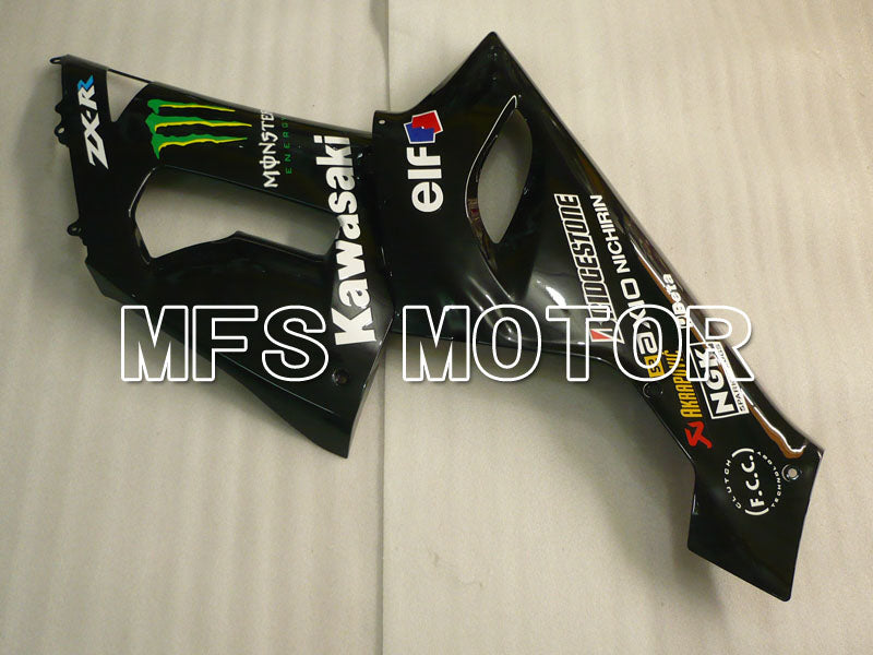 Kawasaki NINJA ZX6R 2005-2006 Injection ABS Fairing - Monster - Black - MFS3799