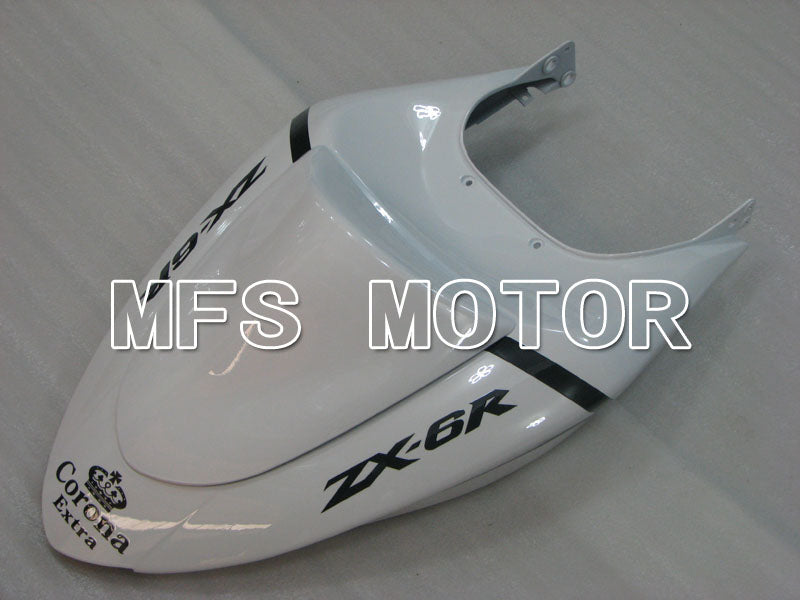 Kawasaki NINJA ZX6R 2005-2006 Injection ABS Fairing - Corona - Black White - MFS3802