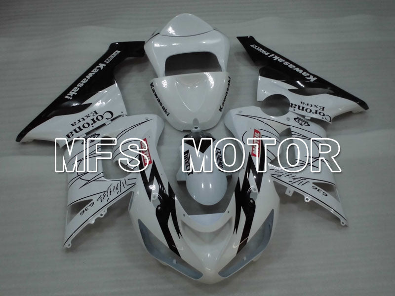 Kawasaki NINJA ZX6R 2005-2006 Injection ABS Fairing - Corona - Black White - MFS3802