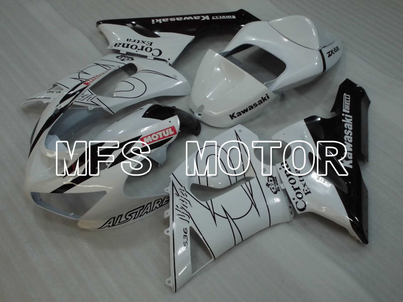 Kawasaki NINJA ZX6R 2005-2006 Injection ABS Fairing - Corona - Black White - MFS3802