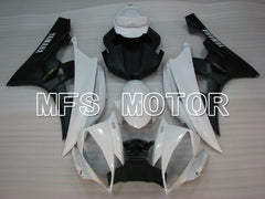 Yamaha YZF-R6 2006-2007 Injection ABS verkleidung - Factory Style - Weiß Schwarz Matt - MFS3803