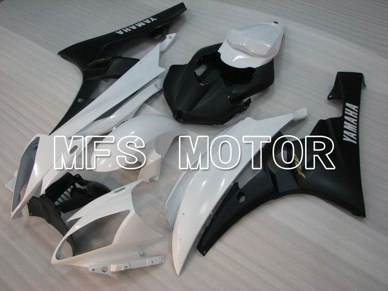 Yamaha YZF-R6 2006-2007 Injection ABS verkleidung - Factory Style - Weiß Schwarz Matt - MFS3803