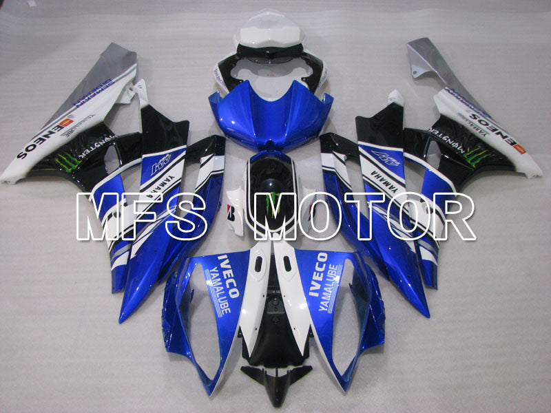 Yamaha YZF-R6 2006-2007 Injection ABS verkleidung - Monster - Blau Weiß - MFS3810