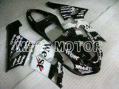 Kawasaki NINJA ZX6R 2005-2006 Injection ABS Fairing - West - Black White - MFS3814