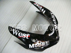 Kawasaki NINJA ZX6R 2005-2006 Injection ABS Fairing - West - Black White - MFS3814