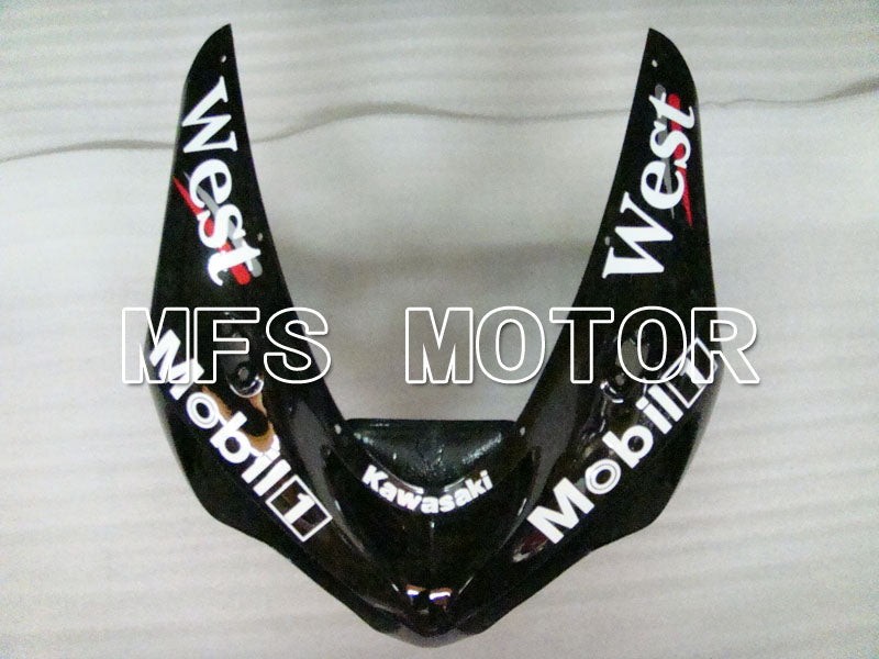 Kawasaki NINJA ZX6R 2005-2006 Injection ABS Fairing - West - Black White - MFS3814