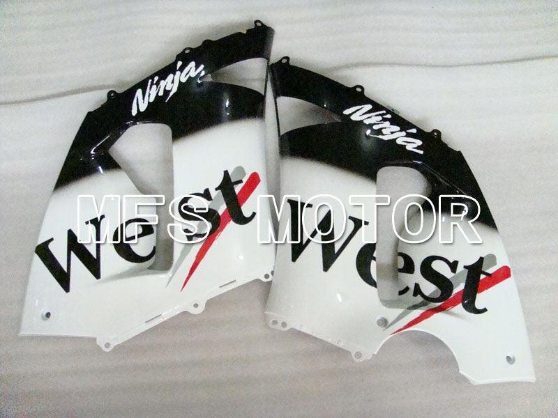 Kawasaki NINJA ZX6R 2005-2006 Injection ABS Fairing - West - Black White - MFS3814