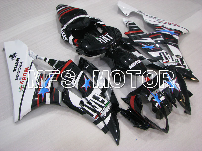 Yamaha YZF-R6 2006-2007 Injection ABS verkleidung - FIAT - Schwarz Weiß - MFS3816