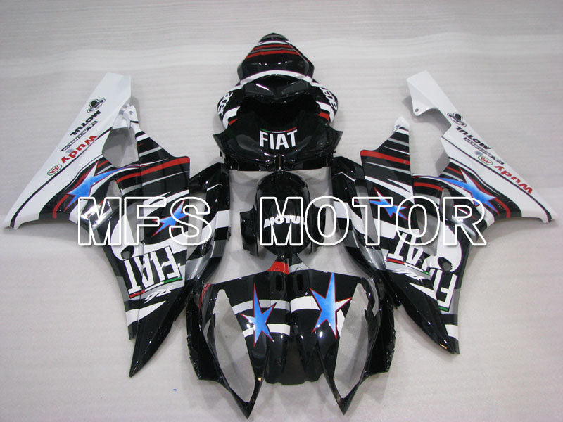 Yamaha YZF-R6 2006-2007 Injection ABS verkleidung - FIAT - Schwarz Weiß - MFS3816
