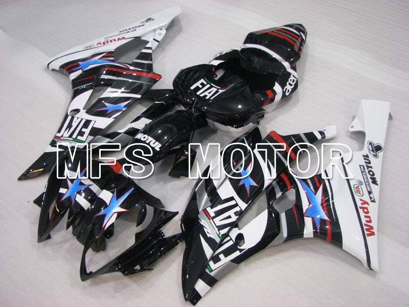 Yamaha YZF-R6 2006-2007 Injection ABS verkleidung - FIAT - Schwarz Weiß - MFS3816