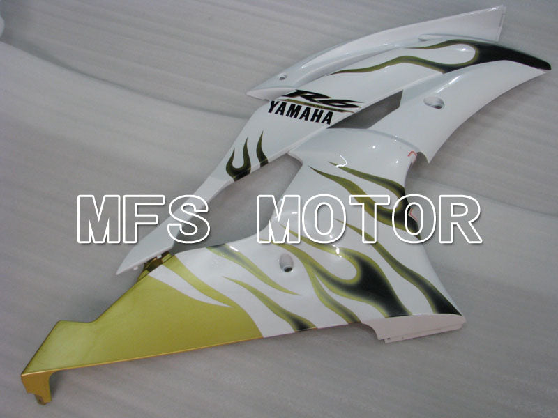 Yamaha YZF-R6 2008-2016 Injection ABS Fairing - Flame - Gold White - MFS3818
