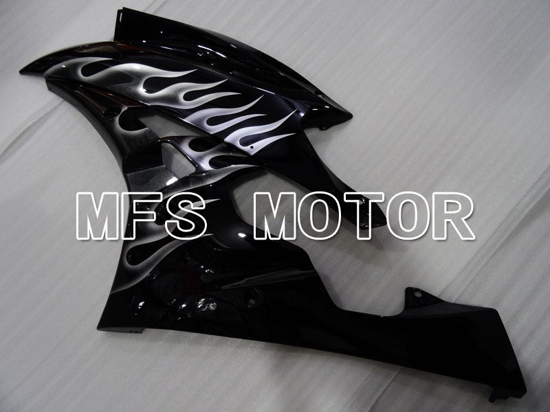 Yamaha YZF-R6 2006-2007 Injection ABS verkleidung - Flamme - Weiß Schwarz - MFS3820