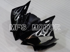Yamaha YZF-R6 2006-2007 Injection ABS verkleidung - Flamme - Weiß Schwarz - MFS3820