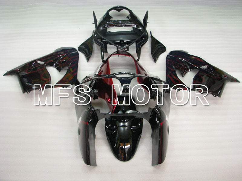 Kawasaki NINJA ZX9R 2000-2001 ABS Fairing - Flame - Black Red - MFS3830