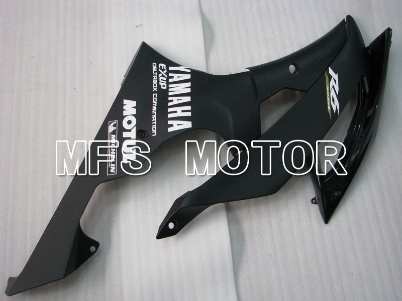 Yamaha YZF-R6 2008-2016 Injection ABS Verkleidung - Factory Style - Matt Schwarz - MFS3831