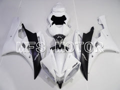 Yamaha YZF-R6 2006-2007 Injection ABS verkleidung - Factory Style - Weiß Schwarz Matt - MFS3832