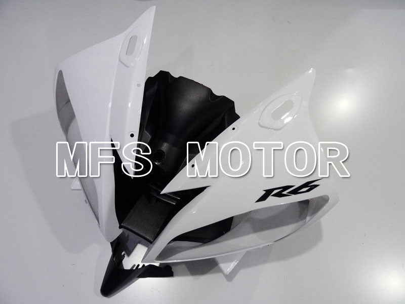 Yamaha YZF-R6 2006-2007 Injection ABS verkleidung - Factory Style - Weiß Schwarz Matt - MFS3832