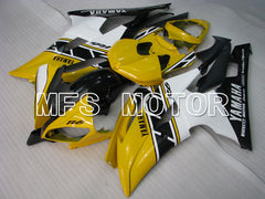 Yamaha YZF-R6 2008-2016 Injection ABS verkleidung - Factory Style - Weiß Gelb - MFS3833