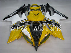 Yamaha YZF-R6 2008-2016 Injection ABS verkleidung - Factory Style - Weiß Gelb - MFS3833
