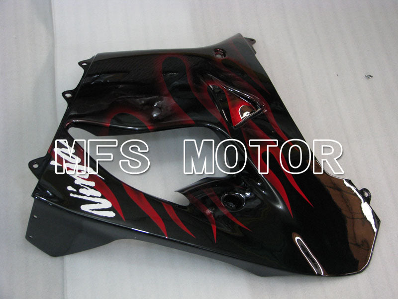 Kawasaki NINJA ZX9R 2000-2001 ABS Fairing - Flame - Black Red - MFS3834