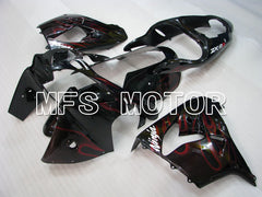 Kawasaki NINJA ZX9R 2000-2001 ABS Fairing - Flame - Black Red - MFS3834