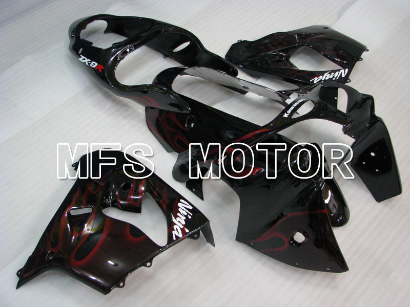 Kawasaki NINJA ZX9R 2000-2001 ABS Fairing - Flame - Black Red - MFS3834