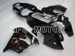 Kawasaki NINJA ZX9R 2000-2001 ABS Fairing - Flame - Black Red - MFS3834