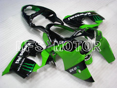 Carénage ABS Kawasaki NINJA ZX9R 2000-2001 - Monster - Noir Vert - MFS3835